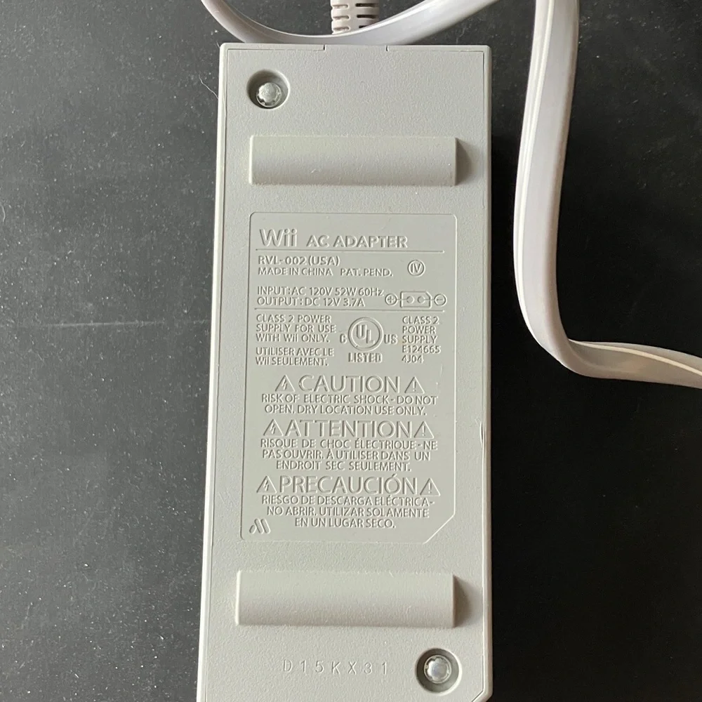 WII Gray Power Adapter